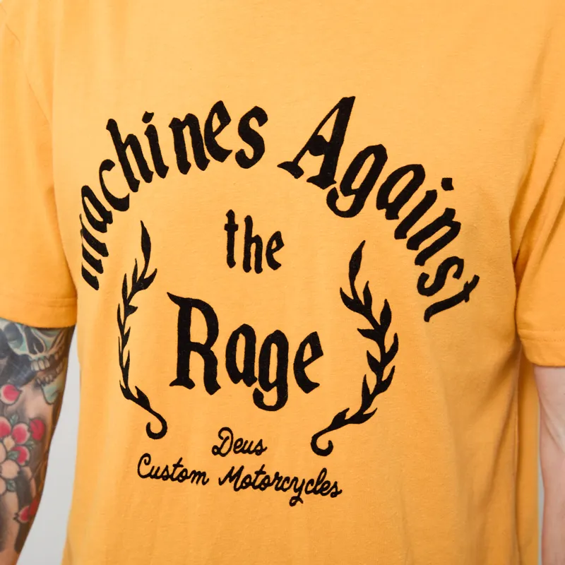 Deus Ex Machina Empire T Shirt Radiant Yellow-3