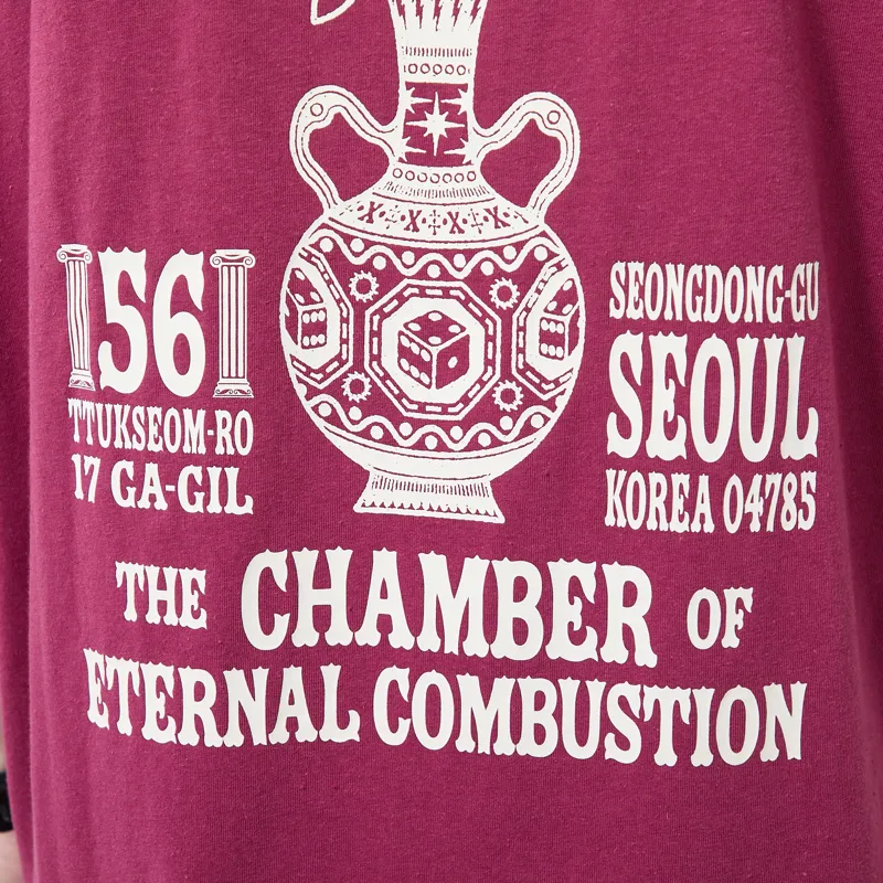 Deus Ex Machina Seoul Ceramic T Shirt Burgundy-4