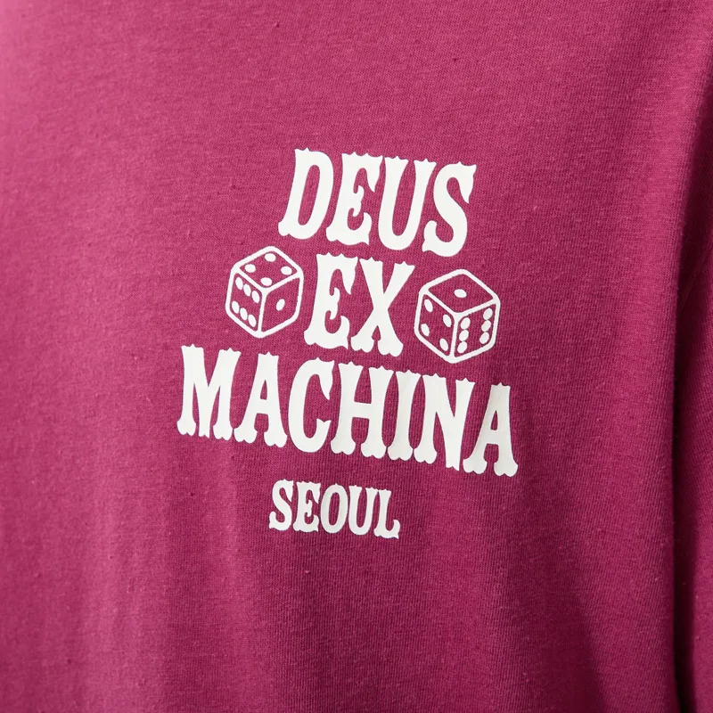 Deus Ex Machina Seoul Ceramic T Shirt Burgundy-6