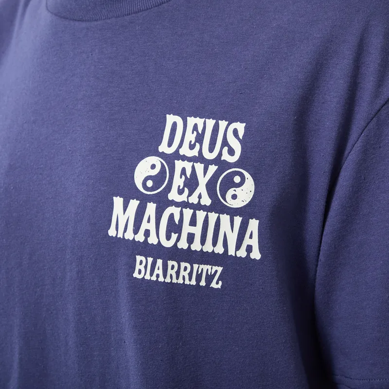 Deus Ex Machina Biarritz Ceramic T Shirt Mechanic Blue-5