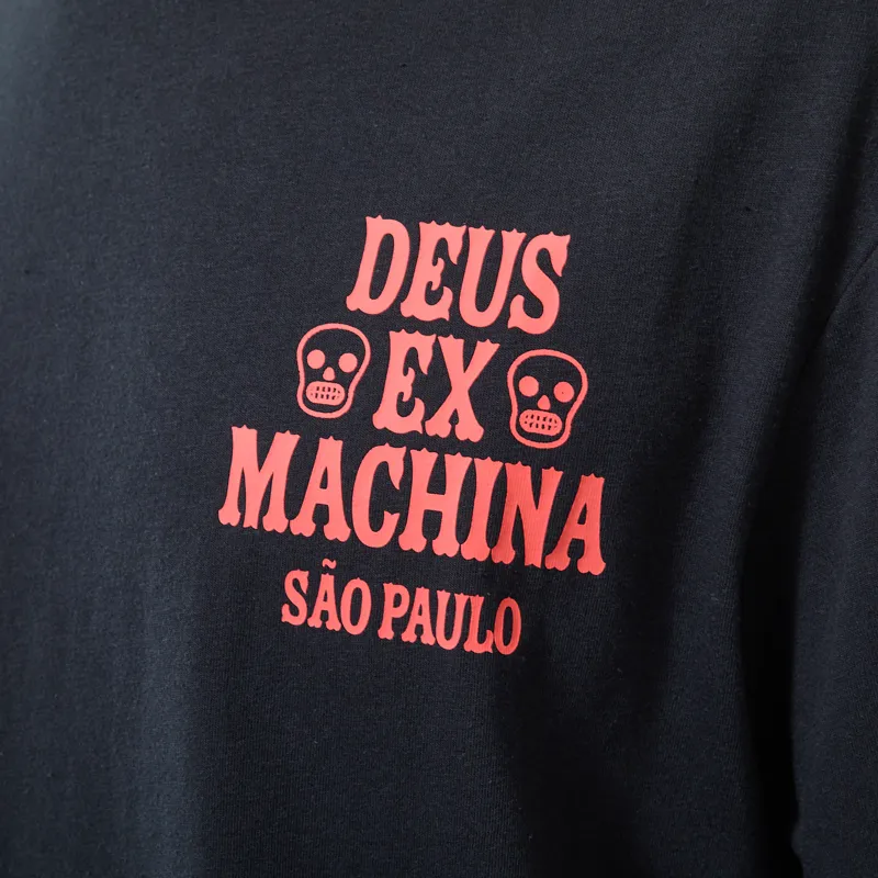 Deus Ex Machina Sao Paulo Ceramic T Shirt Black-5