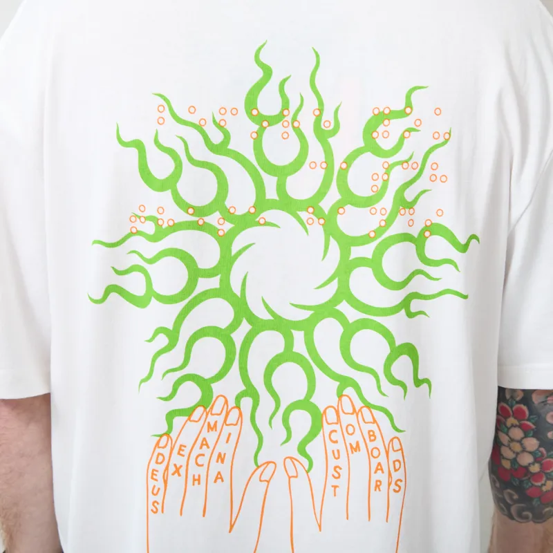 Deus Ex Machina Catchin Rays T Shirt Vintage White-6