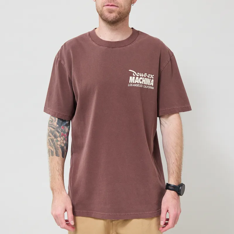 Deus Ex Machina Primo T Shirt Brown-1