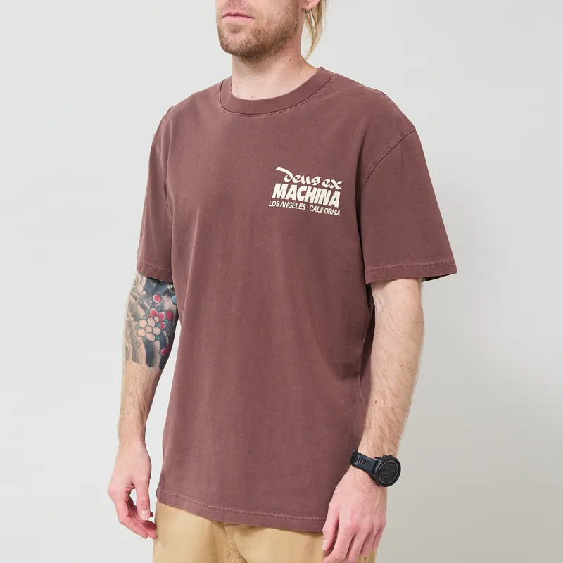 Deus Ex Machina Primo T Shirt Brown-2