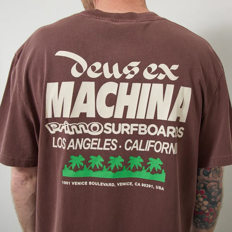Deus Ex Machina Primo T Shirt Brown-3