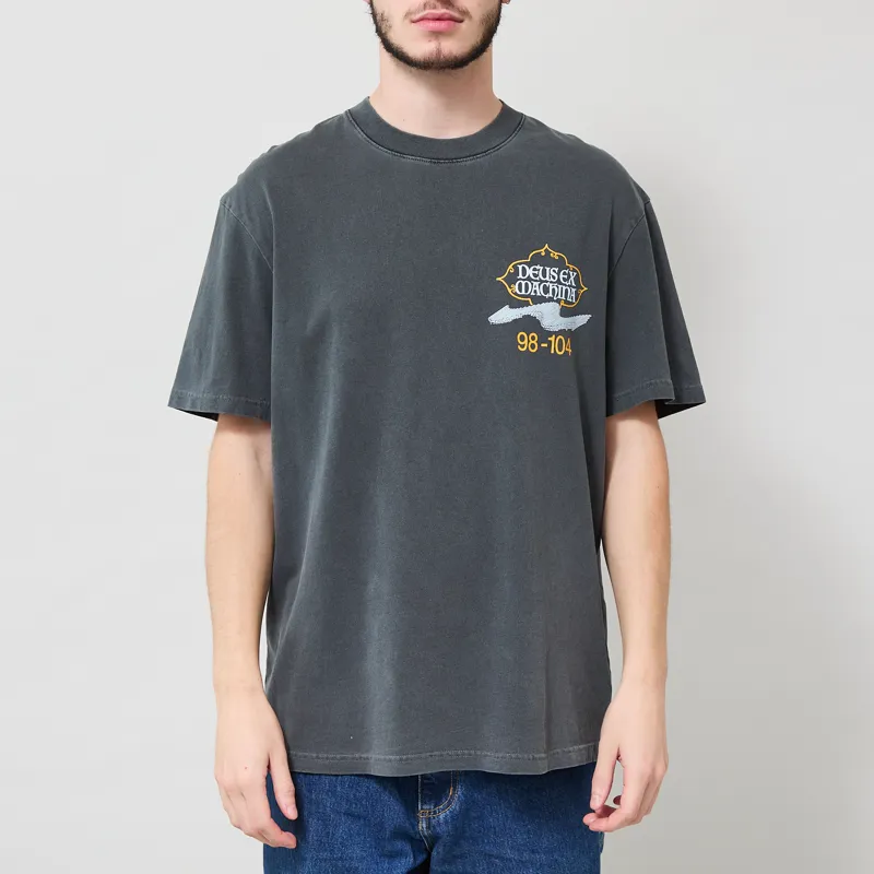 Deus Ex Machina Easy Peacey T Shirt Anthracite Grey-2