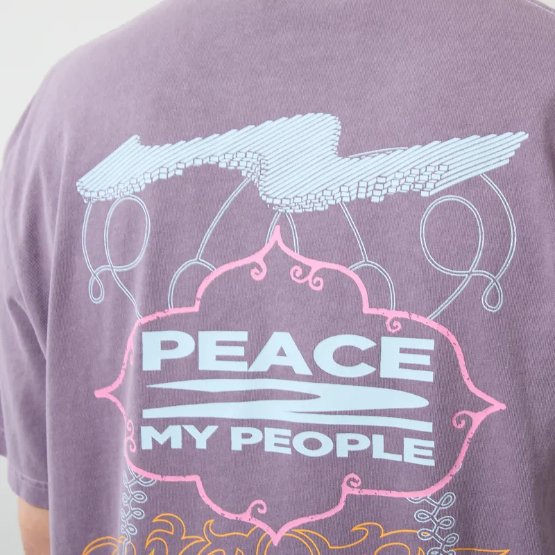 Deus Ex Machina Easy Peacey T Shirt Grape Purple-5