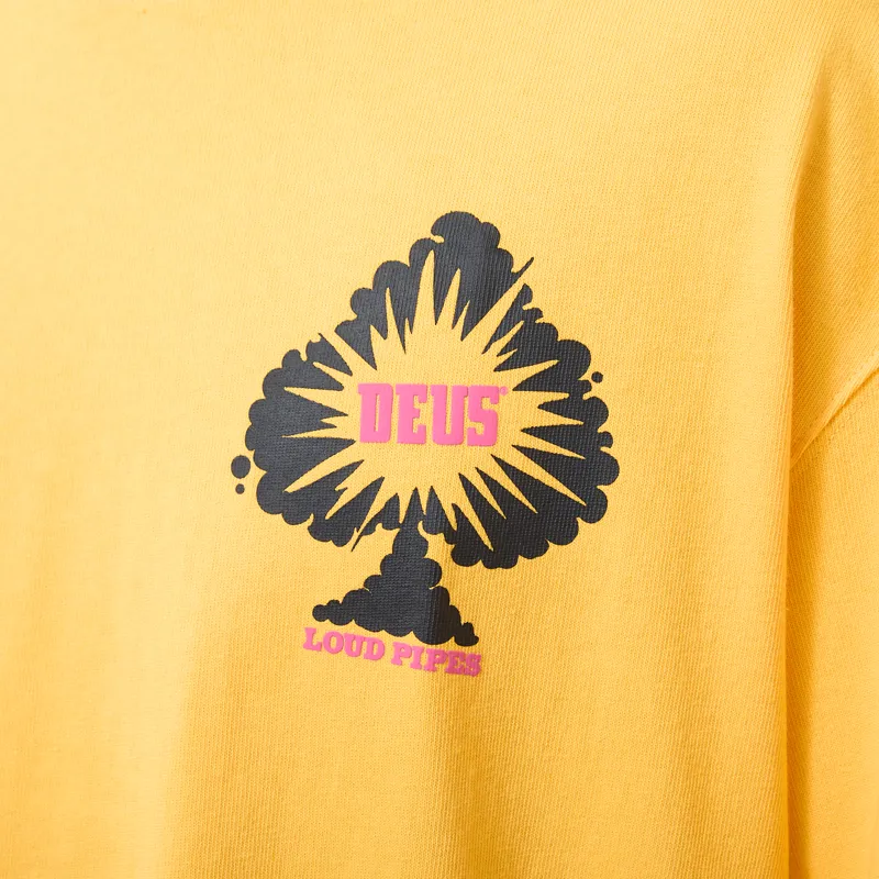 Deus Ex Machina Turpentine Oversized T Shirt Citrus Orange-4