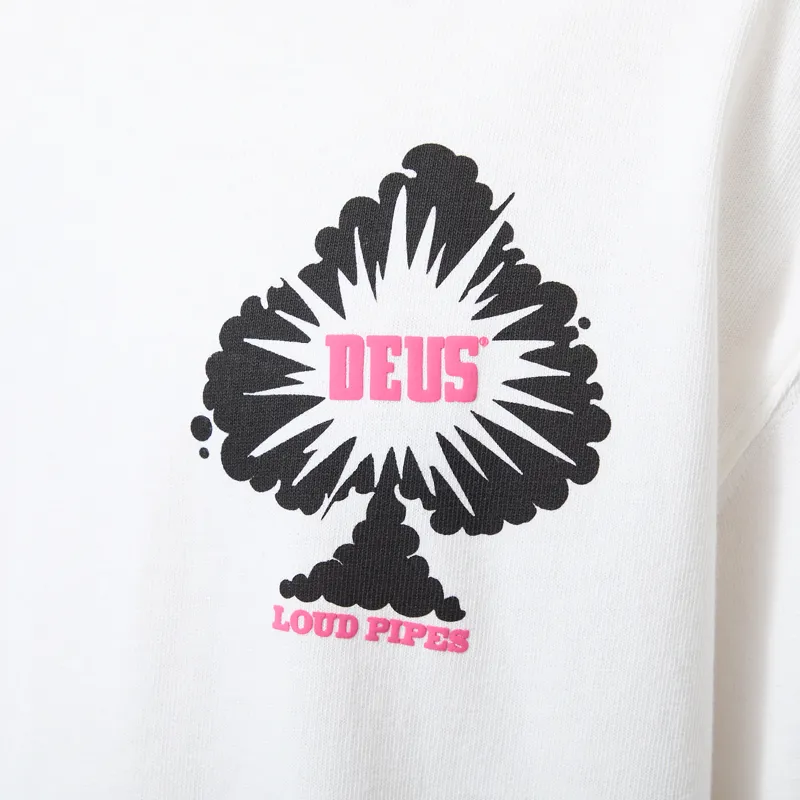 Deus Ex Machina Turpentine Oversized T Shirt Vintage White-4