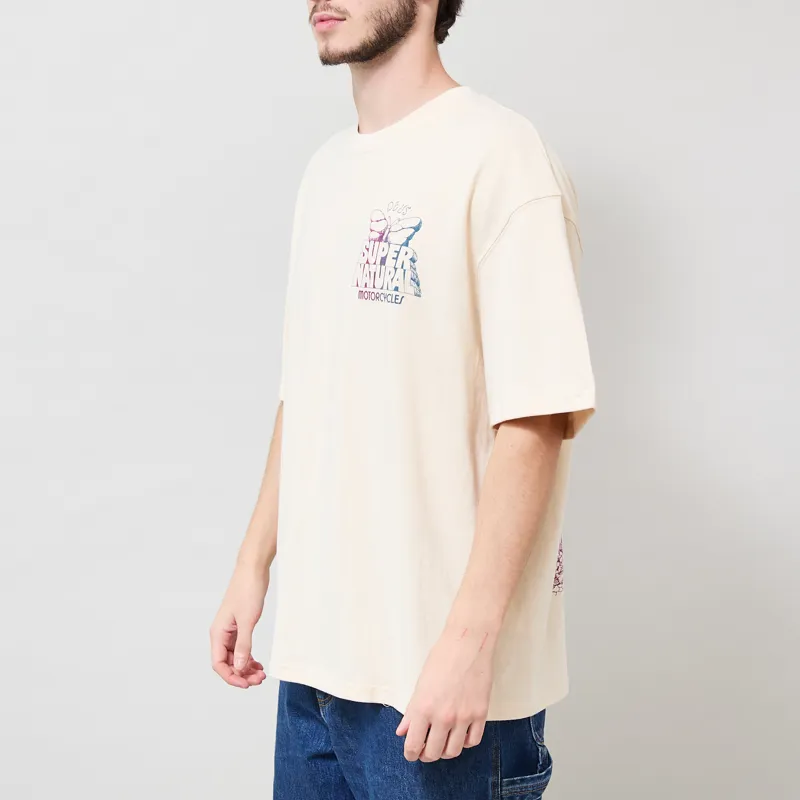 Deus Ex Machina Temple Torque Oversized T Shirt Dirty White-1