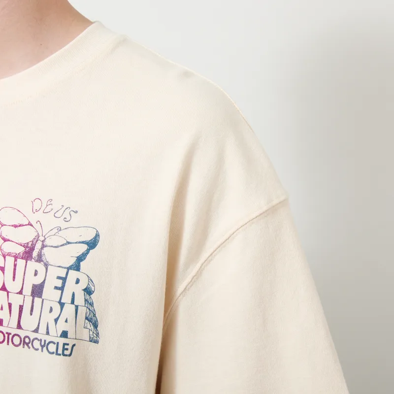 Deus Ex Machina Temple Torque Oversized T Shirt Dirty White-5
