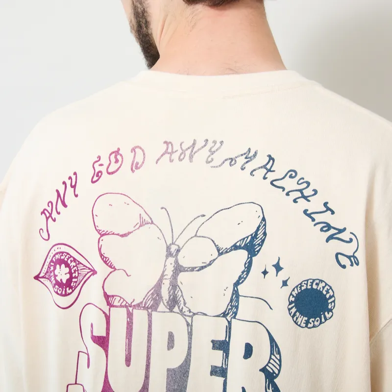 Deus Ex Machina Temple Torque Oversized T Shirt Dirty White-6