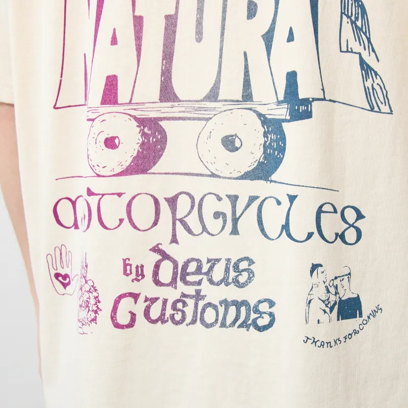 Deus Ex Machina Temple Torque Oversized T Shirt Dirty White-7