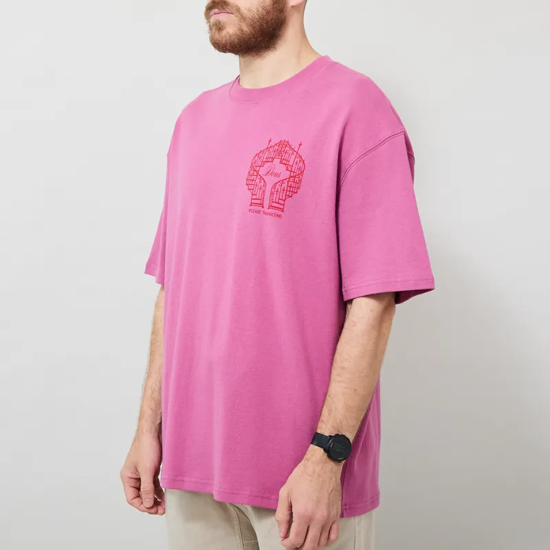 Deus Ex Machina Upstairs Oversized T Shirt Red Violet-1