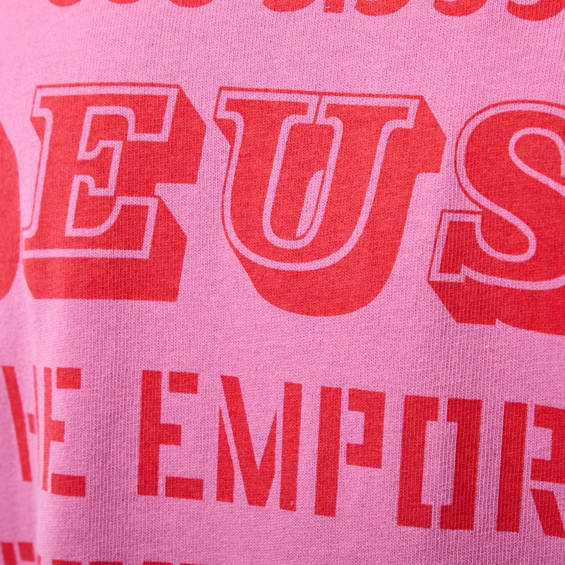 Deus Ex Machina Upstairs Oversized T Shirt Red Violet-4