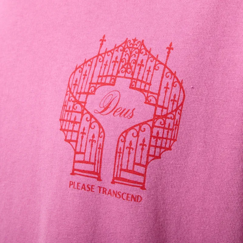 Deus Ex Machina Upstairs Oversized T Shirt Red Violet-6