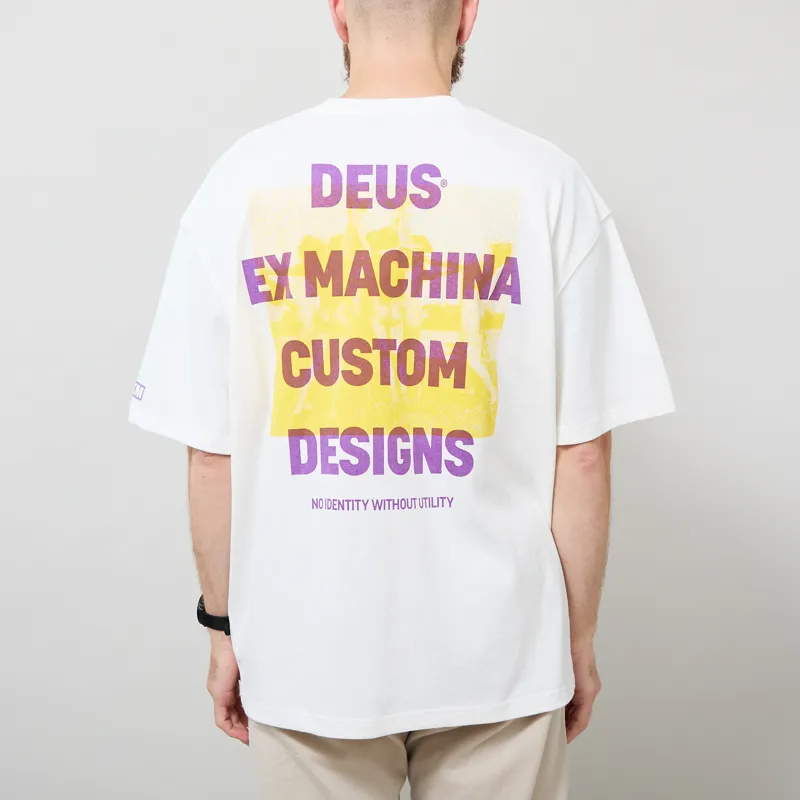 Deus Ex Machina Utility Oversized T Shirt Vintage White-2
