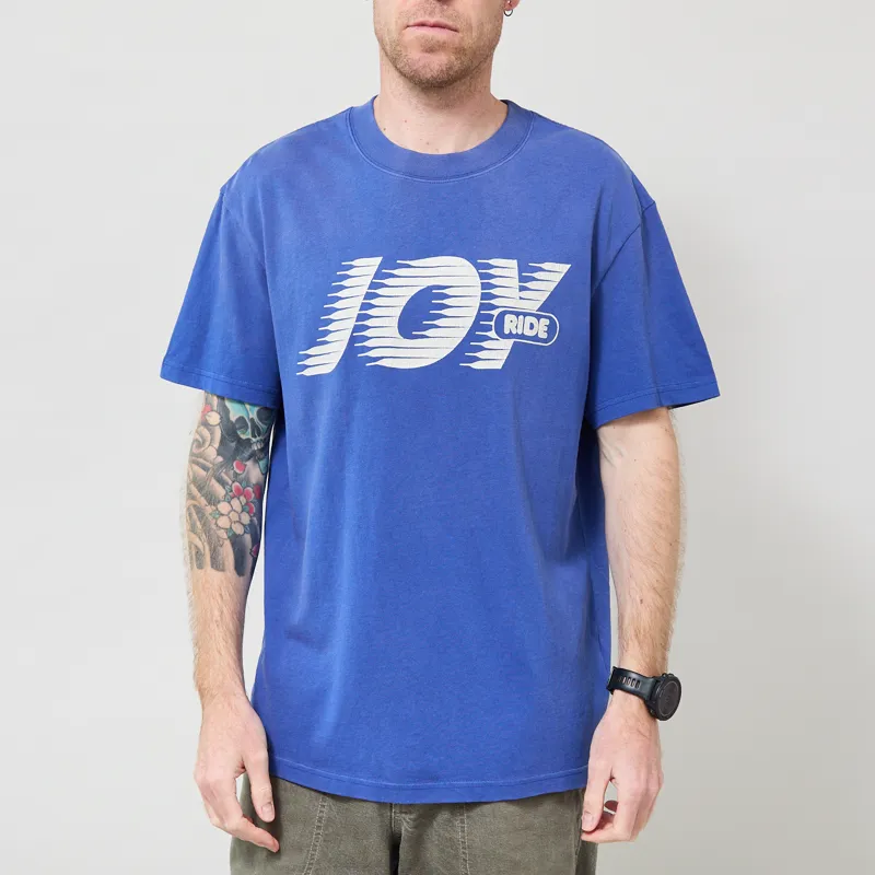 Deus Ex Machina Fast Times T Shirt Limoges Blue-2
