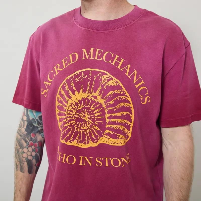Deus Ex Machina Perfect Ratio T Shirt Riding Red-3