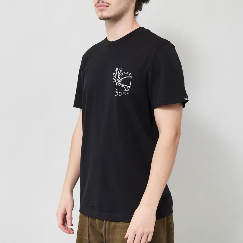 Deus Ex Machina Harajuku Helmet T Shirt Black-1