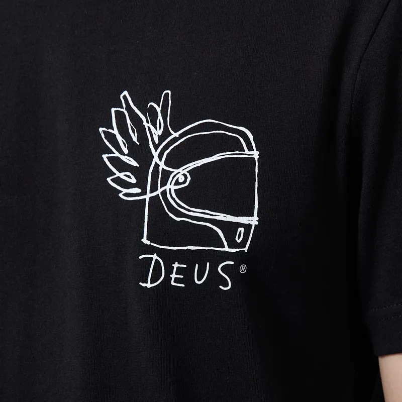 Deus Ex Machina Harajuku Helmet T Shirt Black-4