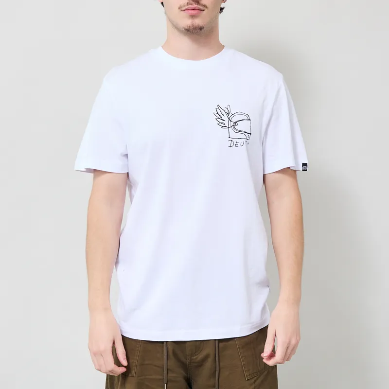 Deus Ex Machina Harajuku Helmet T Shirt White-2