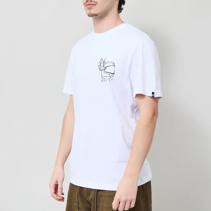 Deus Ex Machina Harajuku Helmet T Shirt White-1