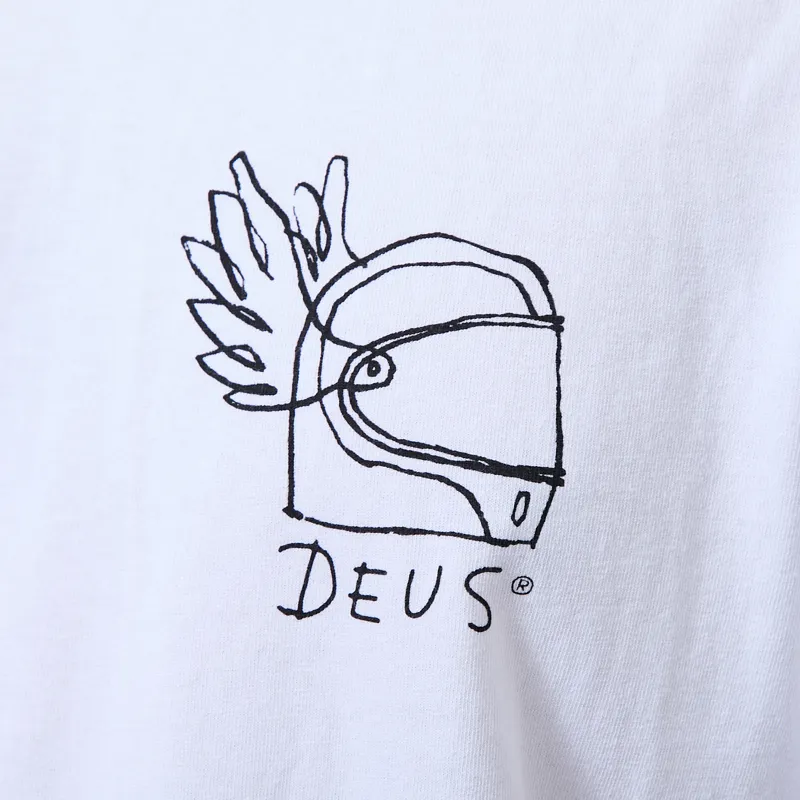 Deus Ex Machina Harajuku Helmet T Shirt White-4