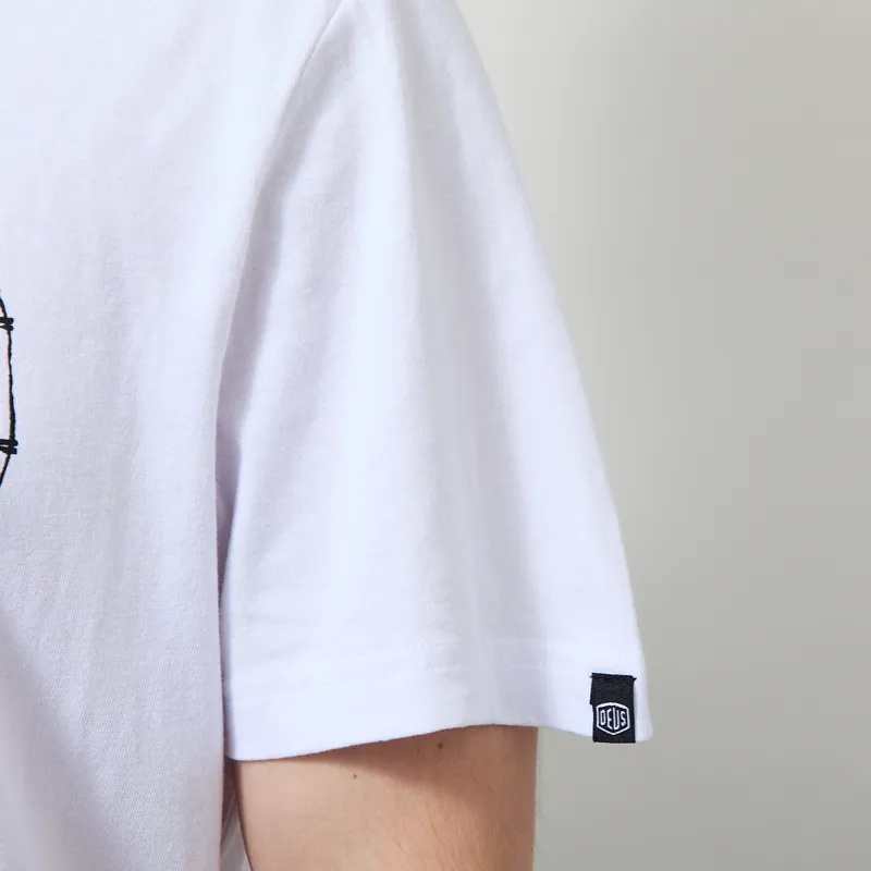 Deus Ex Machina Harajuku Helmet T Shirt White-5