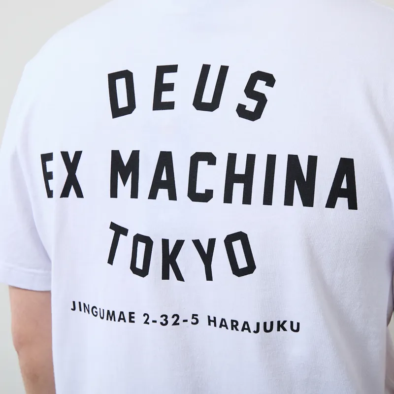 Deus Ex Machina Harajuku Helmet T Shirt White-7