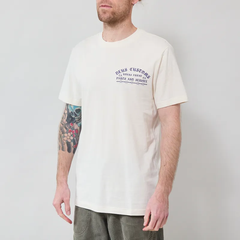 Deus Ex Machina Unchained T Shirt Vintage White-1