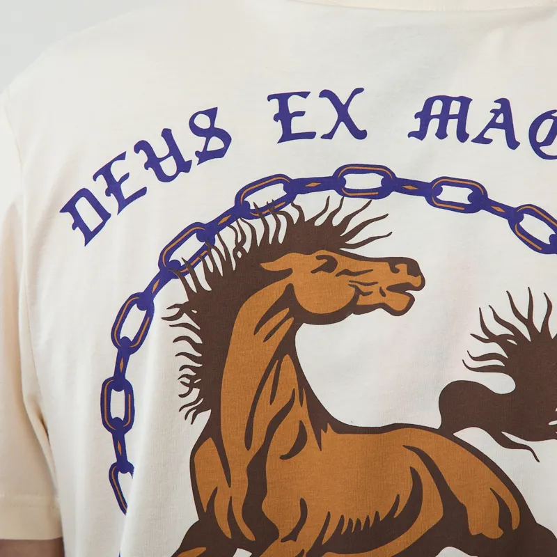Deus Ex Machina Unchained T Shirt Vintage White-5