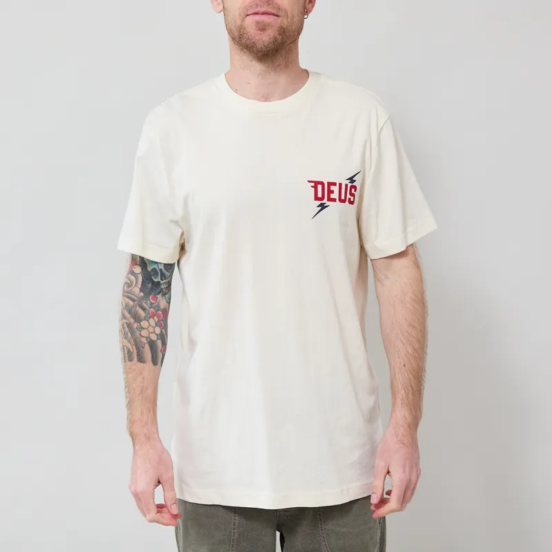 Deus Ex Machina Global Spark T Shirt Vintage White-2