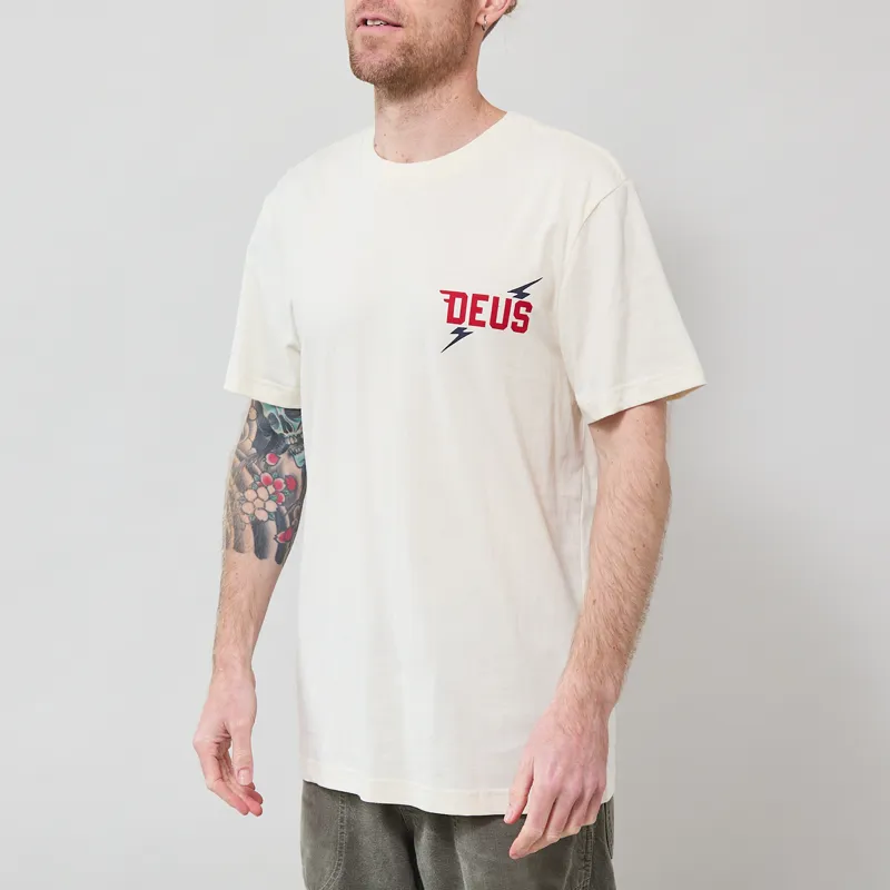 Deus Ex Machina Global Spark T Shirt Vintage White-1