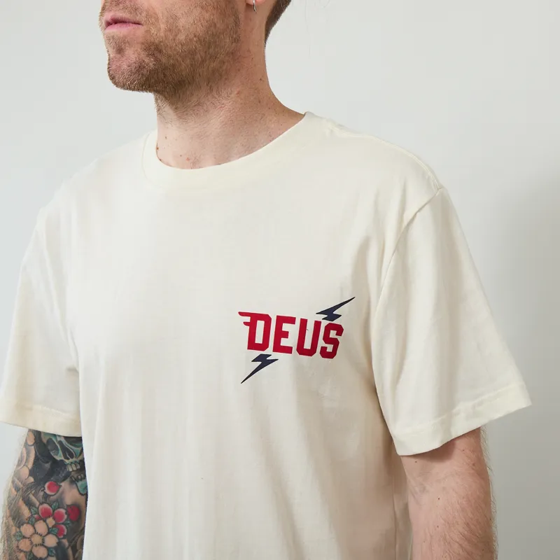 Deus Ex Machina Global Spark T Shirt Vintage White-3