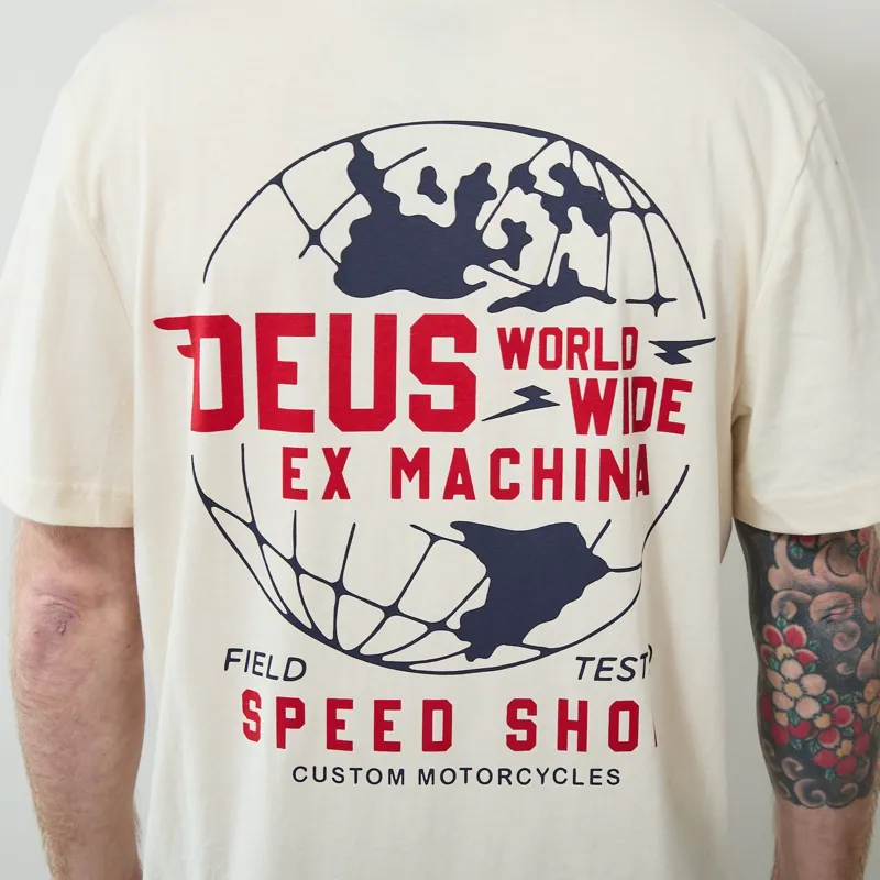 Deus Ex Machina Global Spark T Shirt Vintage White-5