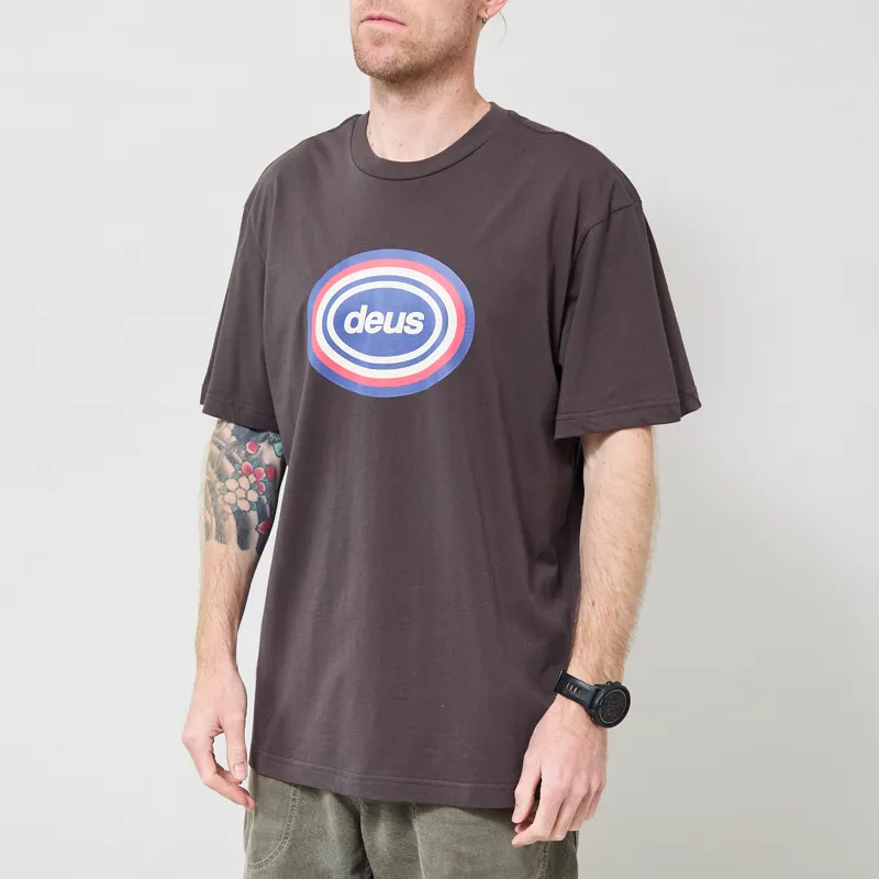 Deus Ex Machina Refuge T Shirt Anthracite Grey-1