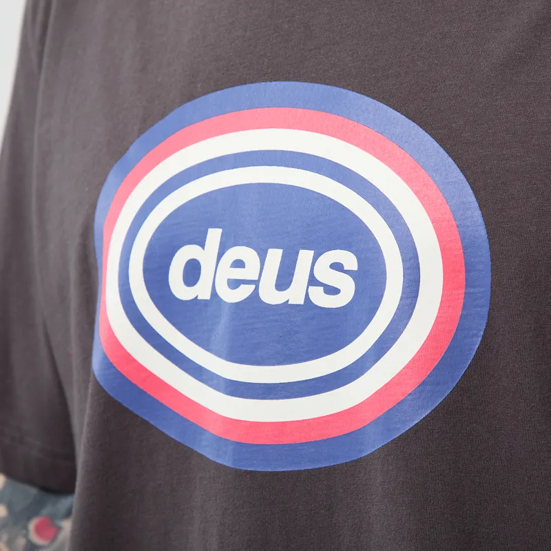 Deus Ex Machina Refuge T Shirt Anthracite Grey-3