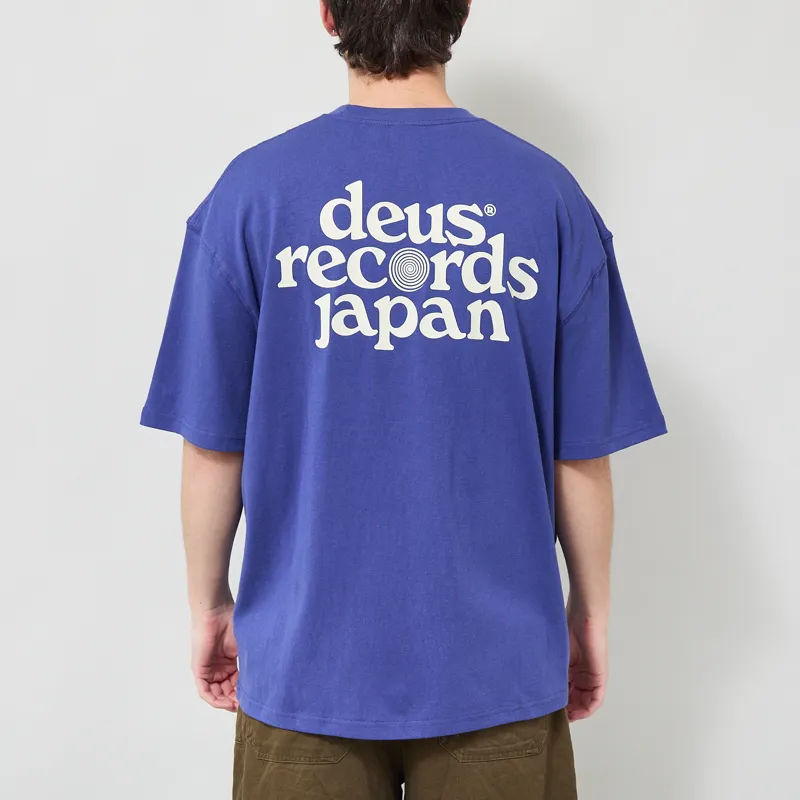 Deus Ex Machina Strata T Shirt Limoges Blue