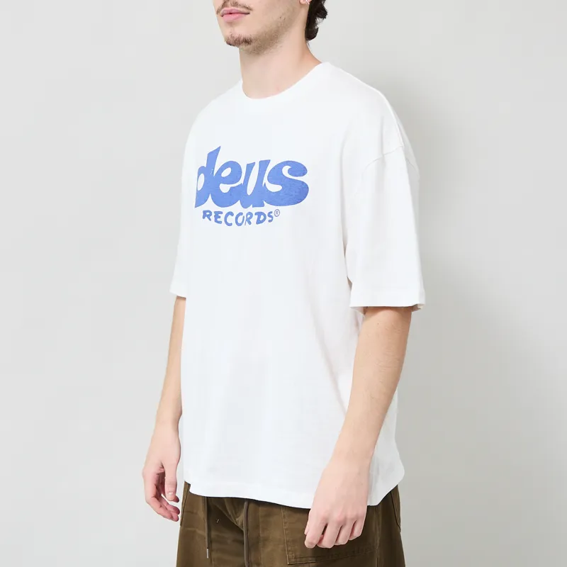 Deus Ex Machina Smile T Shirt Vintage White-1