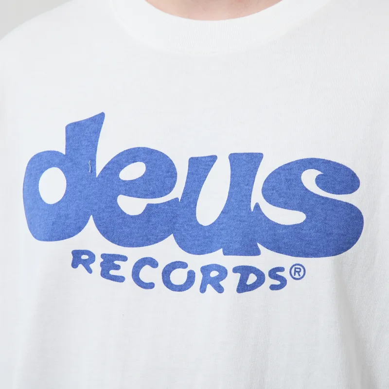 Deus Ex Machina Smile T Shirt Vintage White-4