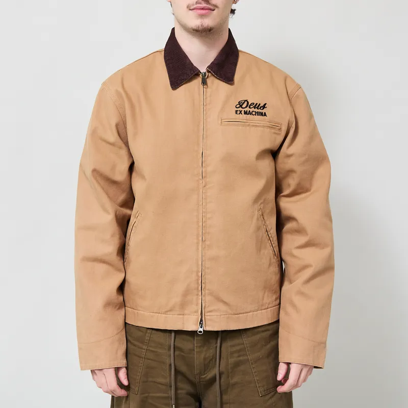 Deus Ex Machina Address Workwear Jacket Dijon Tan-2