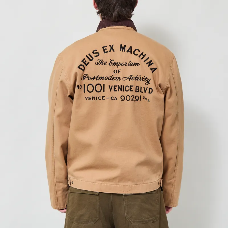 Deus Ex Machina Address Workwear Jacket Dijon Tan