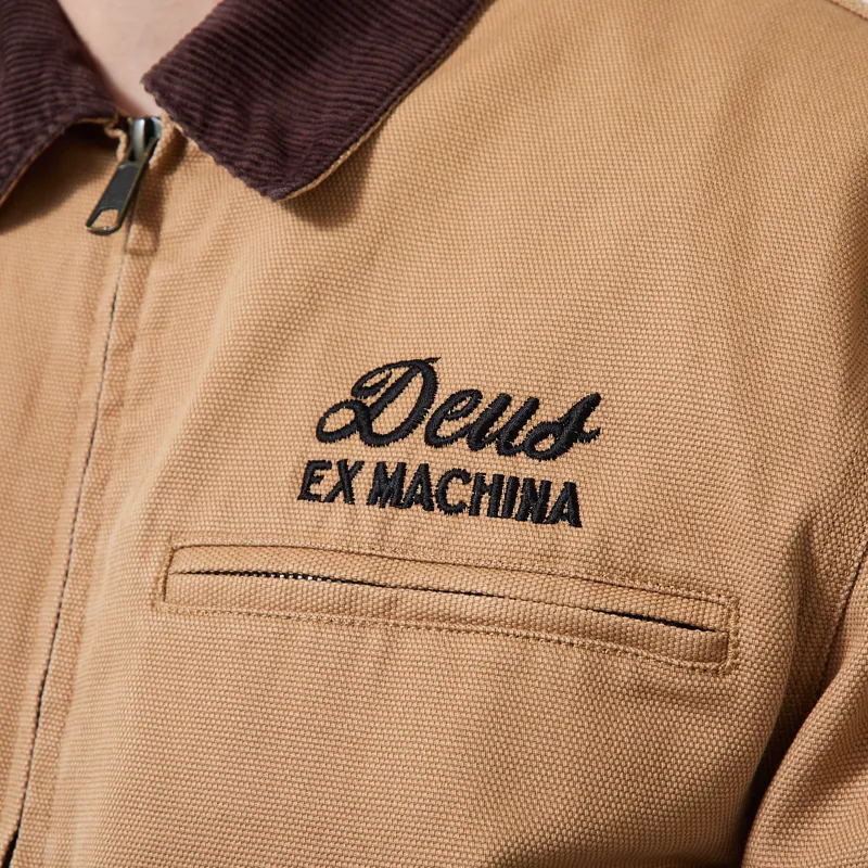 Deus Ex Machina Address Workwear Jacket Dijon Tan-4