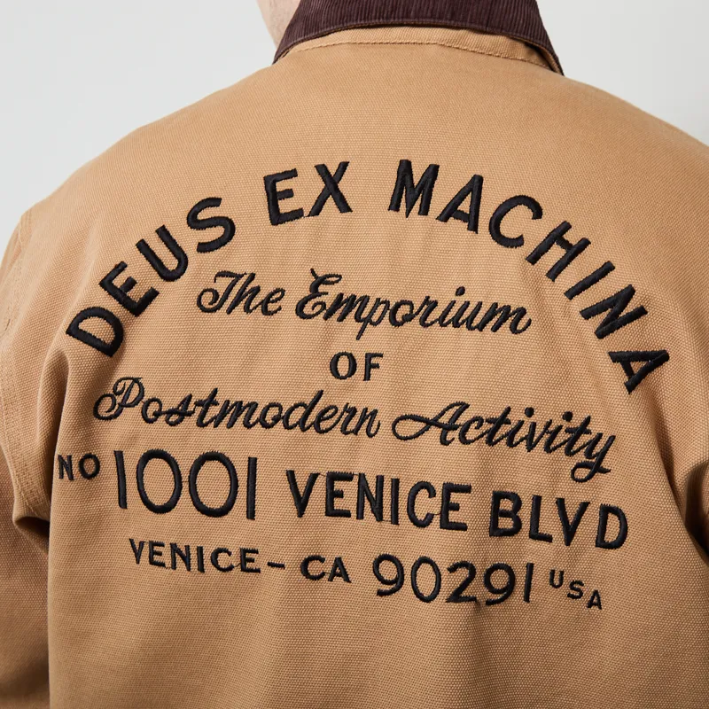 Deus Ex Machina Address Workwear Jacket Dijon Tan-8