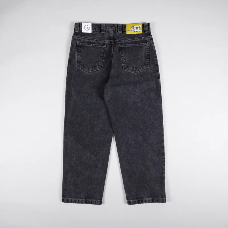 Polar Skate Co. Mens Relaxed 93 Denim Jeans Silver Black