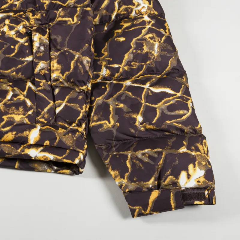 The North Face 1996 Retro Nuptse Insulated Down Jacket Coal Brown Water Distortion-6