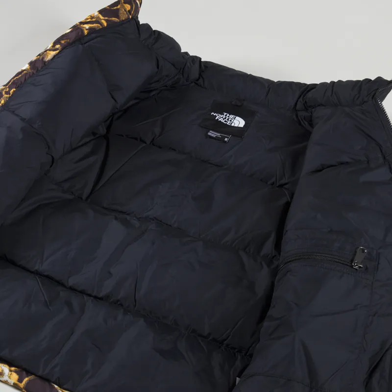 The North Face 1996 Retro Nuptse Insulated Down Jacket Coal Brown Water Distortion-5