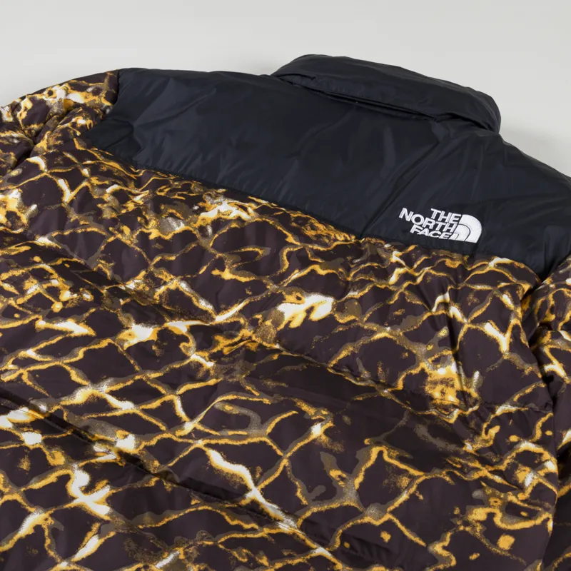 The North Face 1996 Retro Nuptse Insulated Down Jacket Coal Brown Water Distortion-4