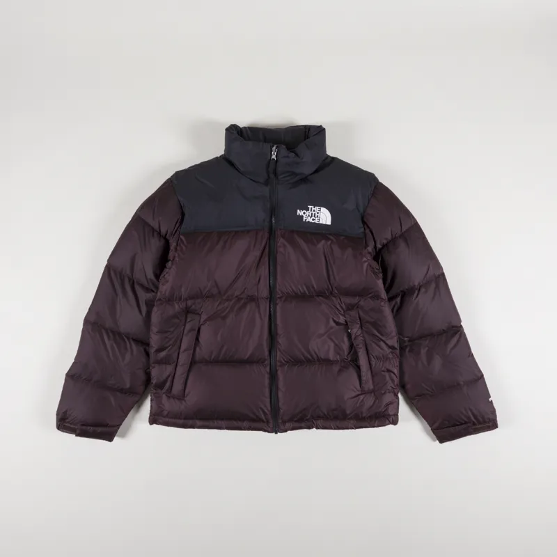 The North Face AW21 1996 Retro Nuptse Jacket Coal Brown TNF Black